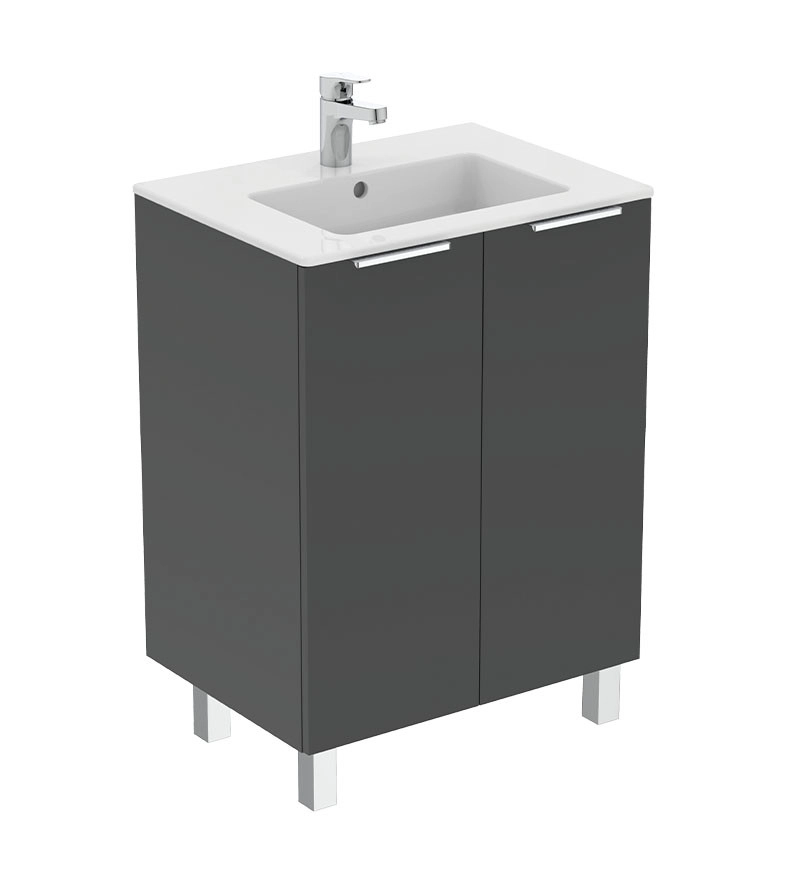 Шкаф за баня Eurovit 60см. сив IDEAL STANDARD